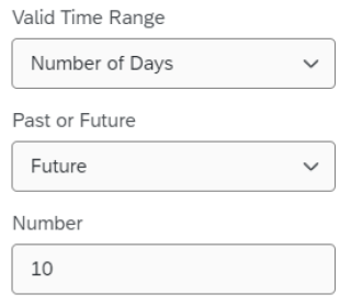 Date Time Filter Options